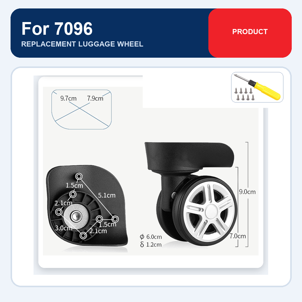 Silent Replacement Luggage Wheels - Replacement Luggage Wheel For Universal Suitcase