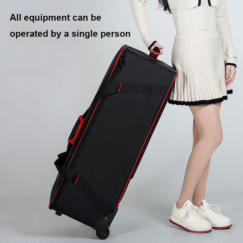 Foldable Rolling Luggage Bag - Professional Studio Flash Light Kit Rolling