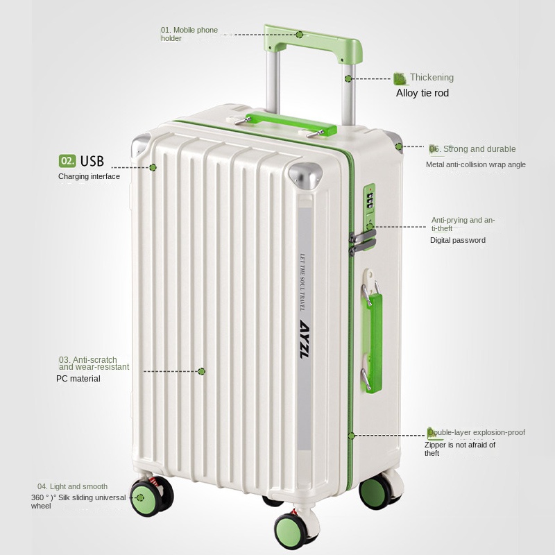 Large Capacity Suitcase 20-32  - Spinner Wheel Rolling Suitcase 20 Inch 评论和价格