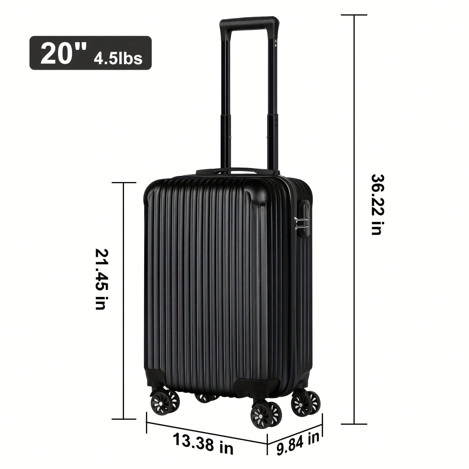 20‑Inch Hard‑Shell Carry‑On Lu - Spinner Wheel Rolling Suitcase 20 Inch 评论和价格