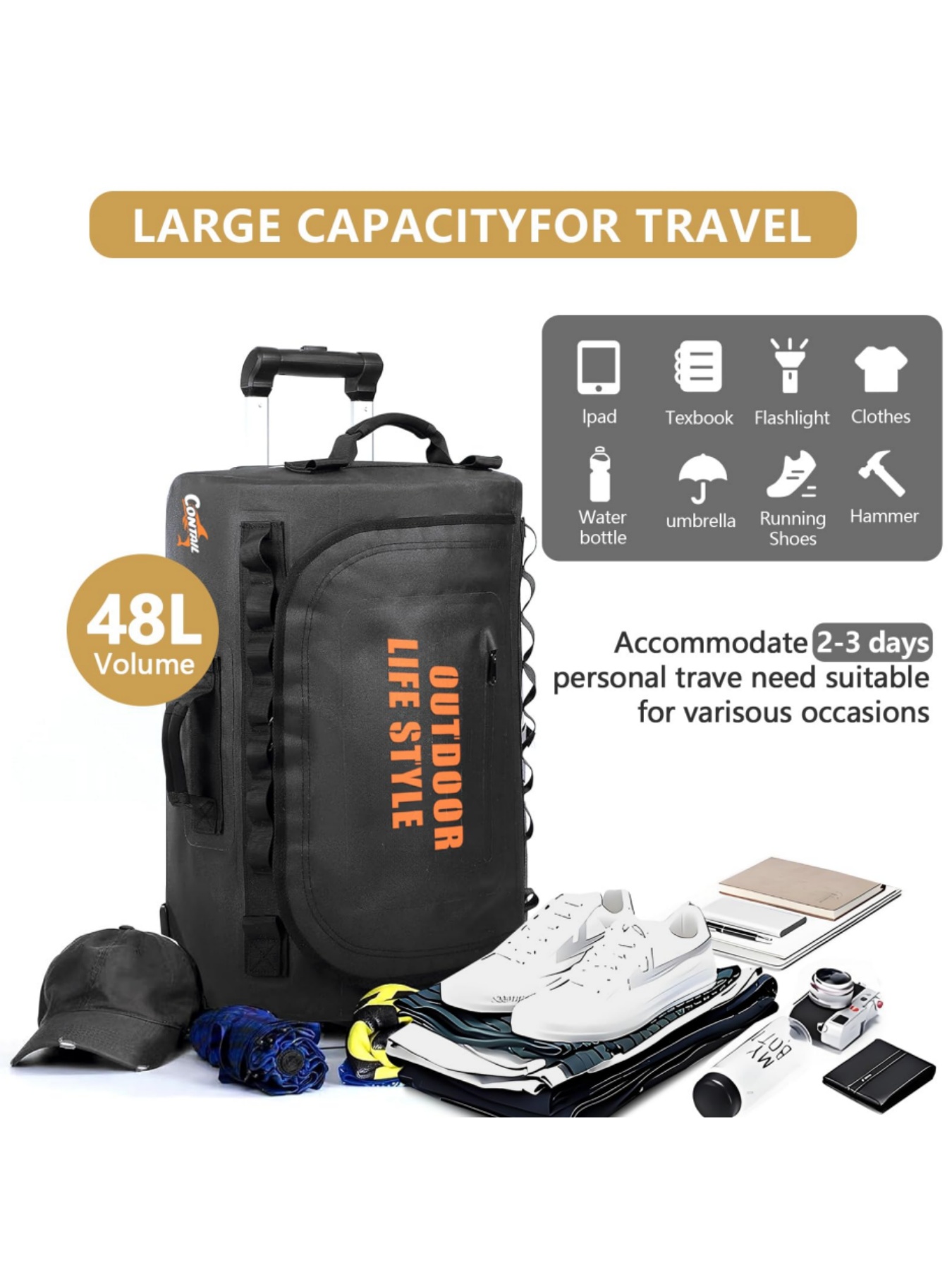 48/95 Rally Wheeled Diving Bag - Foldable Rolling Luggage Bag 评论和价格