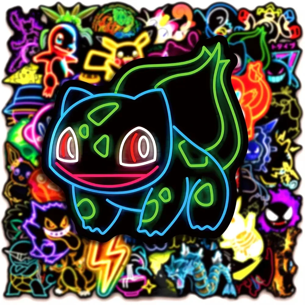100pcs Neon  Pokémon  Stickers - Handbags 评论和价格